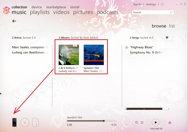 sync music on windows phone